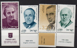 Israël 1981 Personnalités MNH - Nuevos (con Tab)