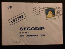 LETTRE TP YT 2504 LA COMMUNICATION 2,20 OBL.MEC.13-7 1988 54 NANCY PL ST JEAN - Brieven En Documenten