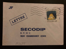 LETTRE TP YT 2504 LA COMMUNICATION 2,20 OBL.MEC.11-7 1988 13 CABANNES BOUCHES DU RHONE - Brieven En Documenten