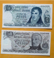 ARGENTINE - Lot 2 Billets 5 Et 50 PESOS - NEUFS ! - Argentine