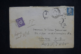 ROYAUME UNI  - Taxe De Londres Sur Enveloppe De France En 1927 -  L 151080 - Strafportzegels