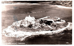 CO40. Vintage Postcard. Aerial View Of St. Michael's Mount, Cornwall. - St Michael's Mount