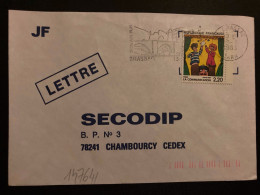 LETTRE TP YT 2506 LA COMMUNICATION 2,20 OBL.MEC.13-7 1988 81 BRASSAC TARN - Brieven En Documenten