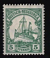 1914 SMS Hohenzollern Michel DR-NG 21I Stamp Number DR-NG 21 Yvert Et Tellier DR-NG 21 Stanley Gibbons DR-NG 21 X MH - Duits-Nieuw-Guinea