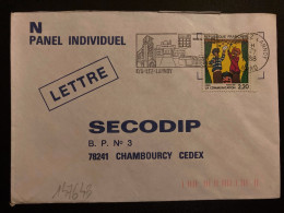 LETTRE TP YT 2506 LA COMMUNICATION 2,20 OBL.MEC.18-7 1988 59 LYS LES LANNOY NORD - Brieven En Documenten