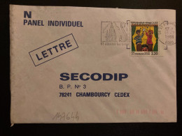 LETTRE TP YT 2506 LA COMMUNICATION 2,20 OBL.MEC.18-7 1988 59 ST AMAND LES EAUX NORD - Brieven En Documenten