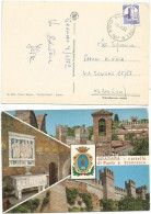 Castelli Bobina L.200 Isolato Cu Cartolina Gradara 7APR1982 - 1981-90: Poststempel