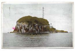Postcard UK Scotland East Lothian Bass Rock & Lighthouse Sea Off North Berwick Posted 1935 Silver Jubilee 1d Stamp KGV - East Lothian
