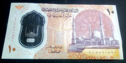 Egypt 2022 , 10 Pounds Polymer Note , End Of Sign Amer , Prefix D9 - Egipto