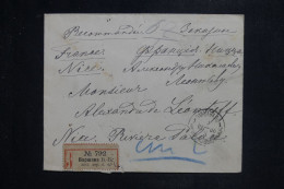 RUSSIE - Enveloppe En Recommandé De Bapwaba Pour La France En 1902, Affranchissement Au Dos - L 151090 - Lettres & Documents