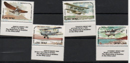 Israël 1985  Aviation , Airplanes MNH - Unused Stamps (with Tabs)