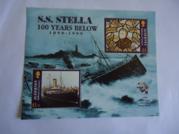 ALDERNSEY MNH SHEET  SHIPS W.W.STELLA - Alderney