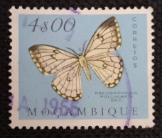 MOZPO0401U4 - Mozambique Butterflies - 4$00 Used Stamp - Mozambique - 1953 - Mosambik