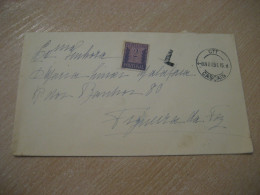 CASCAIS 1954 To Figueira Da Foz Tax Taxed Cancel Cover PORTUGAL - Covers & Documents