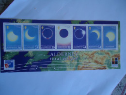 ALDERNSEY MNH  SHEET  TOTAL ECLIPSE MOON - Alderney