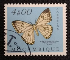 MOZPO0401U6 - Mozambique Butterflies - 4$00 Used Stamp - Mozambique - 1953 - Mozambique