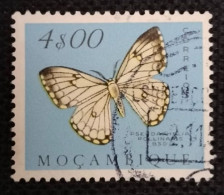 MOZPO0401U7 - Mozambique Butterflies - 4$00 Used Stamp - Mozambique - 1953 - Mosambik