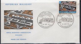 Madagascar FDC 1972 Ravoahangy Hospital - Medical - Madagascar (1960-...)