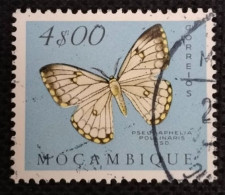 MOZPO0401UA - Mozambique Butterflies - 4$00 Used Stamp - Mozambique - 1953 - Mozambique