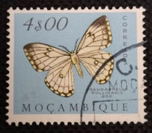 MOZPO0401UB - Mozambique Butterflies - 4$00 Used Stamp - Mozambique - 1953 - Mozambique