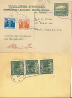 El Salvador 1946, 2 C. Ganzsache M. Zusatzfr. N. USA.  #2846 - El Salvador