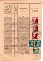 DDR 1952, 7 Marken F. Gebühren Auf Seite Eines Posteinlieferungsbuches V. Loitz. - Lettres & Documents