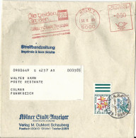 BRD 1980, Streifband Stadtanzeiger Köln M. Frankreich Porto Marken  - Lettres & Documents