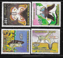 Burkina Faso 1996 Butterflies And Insects MNH - Burkina Faso (1984-...)