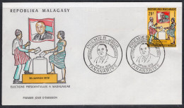 Madagascar FDC 1972 Elections New President - Madagascar (1960-...)