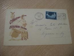 LISBOA 1954 To Figueira Da Foz Cancel Manila Philippines Spain Cover PORTUGAL - Covers & Documents