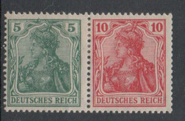 Z101/ Deutsches Reich Zusammendruck W 7IIaa Signiert Ungebraucht/ * - Postzegelboekjes & Se-tenant