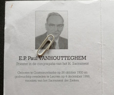 EERW. HEER PAUL VANHOUTTEGHEM ° OOSTNIEUWKERKE 1930 + LEUVEN 1998 - Imágenes Religiosas