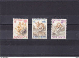 VATICAN 1982 THERESE D'AVILA Yvert 731-733, Michel 808-810 NEUF** MNH Cote 3,75 Euros - Neufs