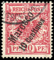 Deutsche Auslandspost Marokko, 1899, 3 B, Gestempelt - Turquie (bureaux)