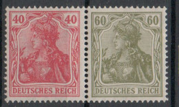 Z109/ Deutsches Reich Zusammendruck W17 Postfrisch/ * - Cuadernillos & Se-tenant