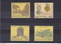 VATICAN 1984 INSTITUTIONS CULTURELLES Yvert 751-754, Michel 848-851 NEUF** MNH Cote 6 Euros - Ungebraucht