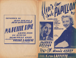 ANNIE CORDY - JACQUES HELIAN - FLEUR DE PAPILLON - Scores & Partitions
