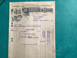 92/ Fact Manufacture De Cirages Crèmes Et Produits D’entretiens Ets Bissuil Et Huet A Billancourt 1925 - Drogerie & Parfümerie