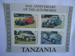 TANZANIA SHEET MNH  OLD CARS - Automobili