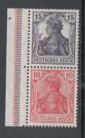 Z124/ Deutsches Reich Zusammendruck S9aa Signiert Postfrisch/ * - Cuadernillos & Se-tenant