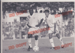 OM Olympique De Marseille Coupe D'Europe 1992-93 Stade Vélodrome Dynamo De Kiev Abédi Pelé Manuel Amoros - Sports