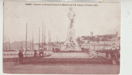 Cannes  06 Carte Non Circulée  Souvenir Du Monument Elevé A La Memoirede S_M  Edouart  VII Avril 1912 Bien Animé - Cannes