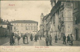 NOVARA - PIAZZA DELLO STATUTO - EDIZIONE MODIANO - SPEDITA 1902 (20530) - Novara