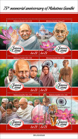 Sierra Leone  2023 75th Memorial Anniversary Of Mahatma Gandhi. (445a06) OFFICIAL ISSUE - Mahatma Gandhi