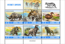 Sierra Leone  2023 Extinct Species. (445a24) OFFICIAL ISSUE - Prehistorics