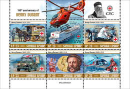 Sierra Leone  2023 195th Anniversary Of Henry Dunant. (445a27) OFFICIAL ISSUE - Red Cross