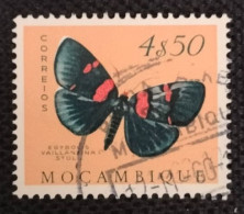 MOZPO0402UB - Mozambique Butterflies - 4$50 Used Stamp - Mozambique - 1953 - Mozambique