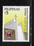 Philippines 2002 Iglesia Filipina Independence Cent MNH - Philippines