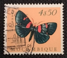 MOZPO0402UD - Mozambique Butterflies - 4$50 Used Stamp - Mozambique - 1953 - Mozambique