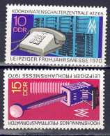 DDR 1970 - Leipziger Messe, Nr. 1551 - 1552, Postfrisch ** / MNH - Neufs